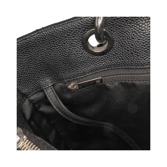 Pre Loved Chanel Quilted Tote Bag Women Black - Picture 7 of 8